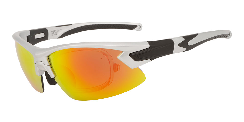 J152 Prescription Sports Sunglasses Silver (Rx Inserts)